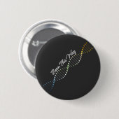 Geboren - AroAce Agender DNA Button (Vorne & Hinten)