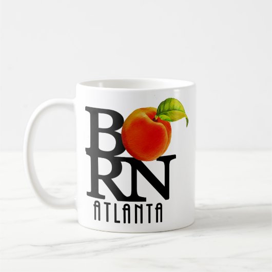 GEBOREN Atlanta Georgia 11oz Kaffeetasse (Links)
