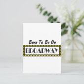 Geboren auf Broadway Postkarte (Stehend Vorderseite)