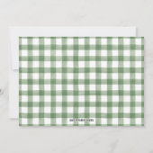 Geboren auf der Bayou Baby Dusche Einladung (Rückseite)