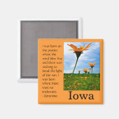 Geboren auf der Prairie Magnet (Vorderseite/Rückseite)