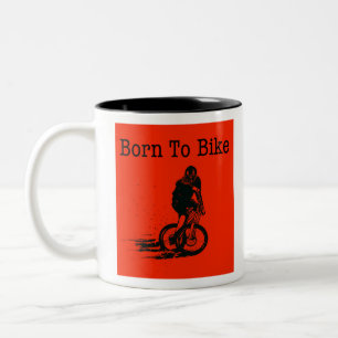 Geboren auf die Zwei-Tone-Kaffee-Tasse Zweifarbige Tasse