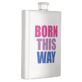 Geboren auf diese Weise Bisexuelle Bi Pride LGBTQ Flachmann (Rechts)