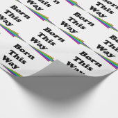 Geboren auf diese Weise Geschenkpapier (Ecke)