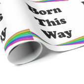 Geboren auf diese Weise Geschenkpapier (Rolleneckpunkt)