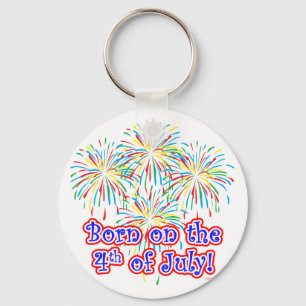 Geboren auf Juli 4. Schlüsselanhänger