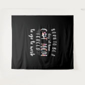 Geboren, auf Zuhause Cat-Mama Bleibe zu werden Wandteppich (Vorderseite (Horizontal))