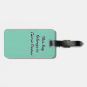 Geboren ausstehen gepäckanhänger (Rückseite horizontal)