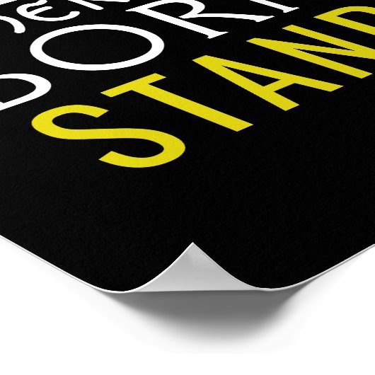 Geboren ausstehen poster (Ecke)