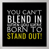 Geboren ausstehen poster (Vorne)