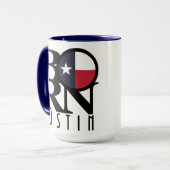 GEBOREN Austin Texas 15oz Tasse (Vorderseite Links)