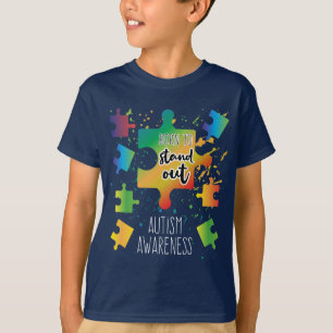 Geboren, Autismus-Bewusstseinsrätsel auszublenden T-Shirt