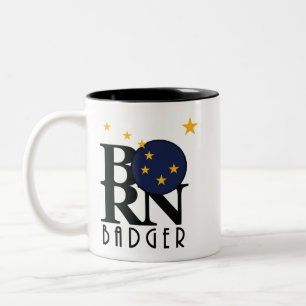 GEBOREN Badger Alaska 11oz Zweifarbige Tasse