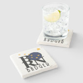 GEBOREN Badger Alaska Steinuntersetzer (Seitenansicht)