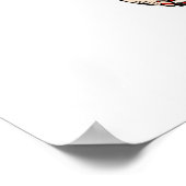 Geboren, Baseball-T - Shirt und -Geschenke zu spie Poster (Ecke)