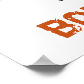 Geboren Basketball spielen Poster (Ecke)