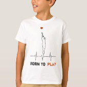 Geboren Basketball spielen T-Shirt (Vorderseite)