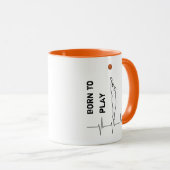 Geboren Basketball spielen Tasse (VorderseiteRechts)