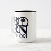 GEBOREN Beaufort SC 15oz Zweifarbige Tasse (Vorderseite Links)