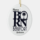 GEBOREN Beaufort SC Custom Keramik Ornament (Rechts)