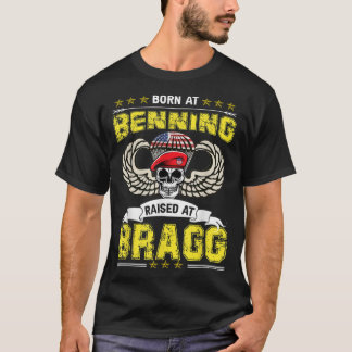 Geboren bei Benning Raised Fort Bragg Im Flugzeug T-Shirt