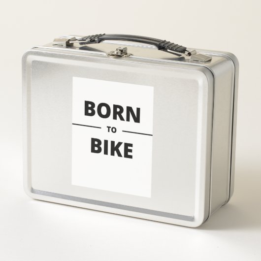 GEBOREN BIKE METALL BROTDOSE (Vorderseite)
