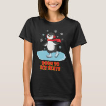 Geboren bis eisSkate Niedlicher Pinguin
