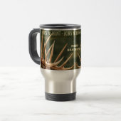 GEBOREN BIS HUNT - REISEVERKEHR MUG (2) - SCHREIBE REISEBECHER (Vorderseite Links)
