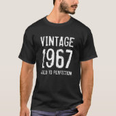 Geboren bis zur Vollkommenheit 1967 Männer50. Gebu T-Shirt (Vorderseite)