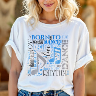 Geboren, Blau/Schwarz/beliebige Farbe-ID277 zu tan T-Shirt