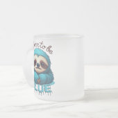 Geboren, blau zu sein, niedlich mattglastasse (Vorderseite Links)