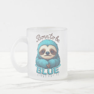 Geboren, blau zu sein, niedlich mattglastasse