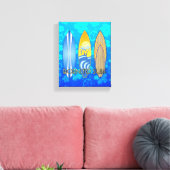 Geboren, blaues Honu zu surfen Leinwanddruck (Insitu (Wohnzimmer))