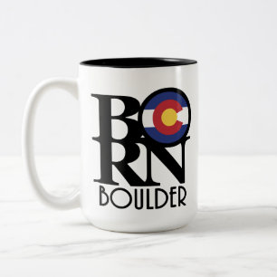 GEBOREN Boulder Colorado 15oz Zweifarbige Tasse