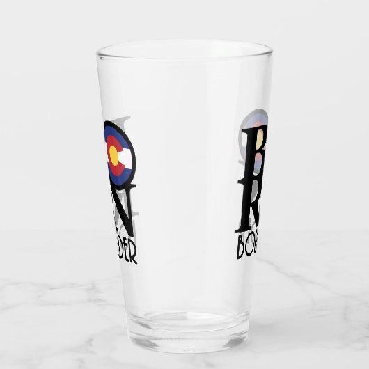 GEBOREN Boulder Colorado Glas (Rechts)