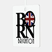 GEBOREN Brighton England Ornament Aus Metall (Vorderseite links)