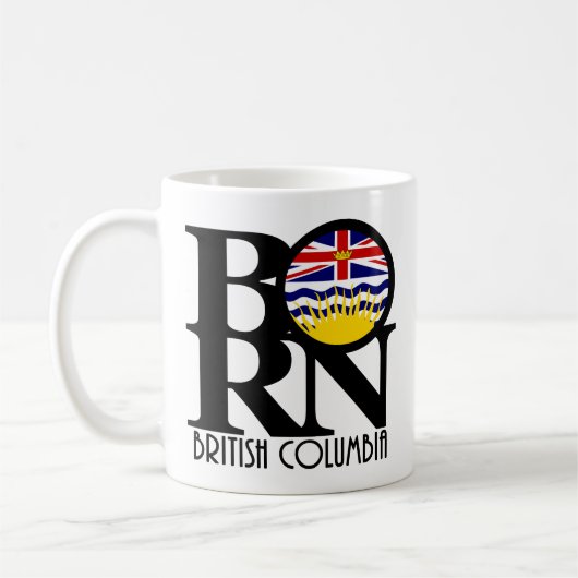 GEBOREN British Columbia 11oz Kaffeetasse (Links)