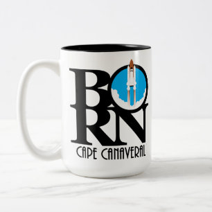 GEBOREN Cape Canaveral Shuttle 15oz Zweifarbige Tasse
