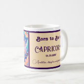 Geboren, Capricorn zu sein Kaffeetasse (VorderseiteRechts)