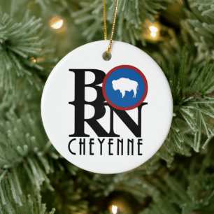 GEBOREN Cheyenne Keramik Ornament