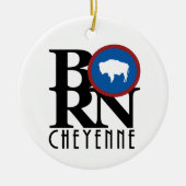 GEBOREN Cheyenne Keramik Ornament (Vorne)
