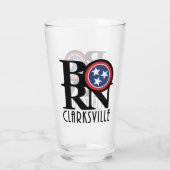 GEBOREN Clarksville Tennessee Glas (Rückseite)