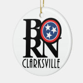 GEBOREN Clarksville Tennessee Keramik Ornament (Links)