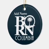 GEBOREN Columbia South Carolina individuell anpass Keramik Ornament (Links)