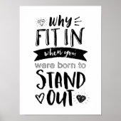 Geboren, Cooles Motivierend Poster auszustellen (Vorne)