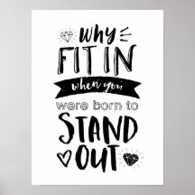 Geboren, Cooles Motivierend Poster auszustellen