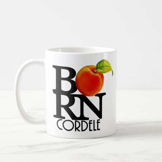 GEBOREN Cordele Georgia 11oz Kaffeetasse (Links)
