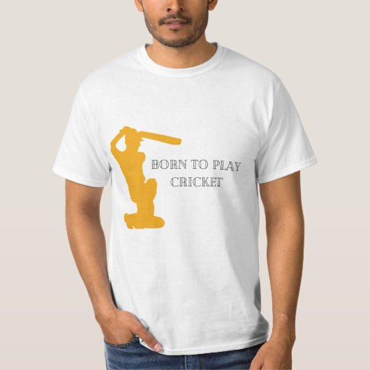 Geboren Cricket für Männer T-Shirt (Vorderseite)