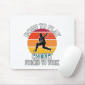 Geboren Cricket spielen zu müssen Mousepad (Mit Mouse)