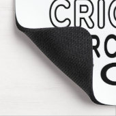 Geboren Cricket Zwangs, um zu arbeiten Mousepad (Ecke)
